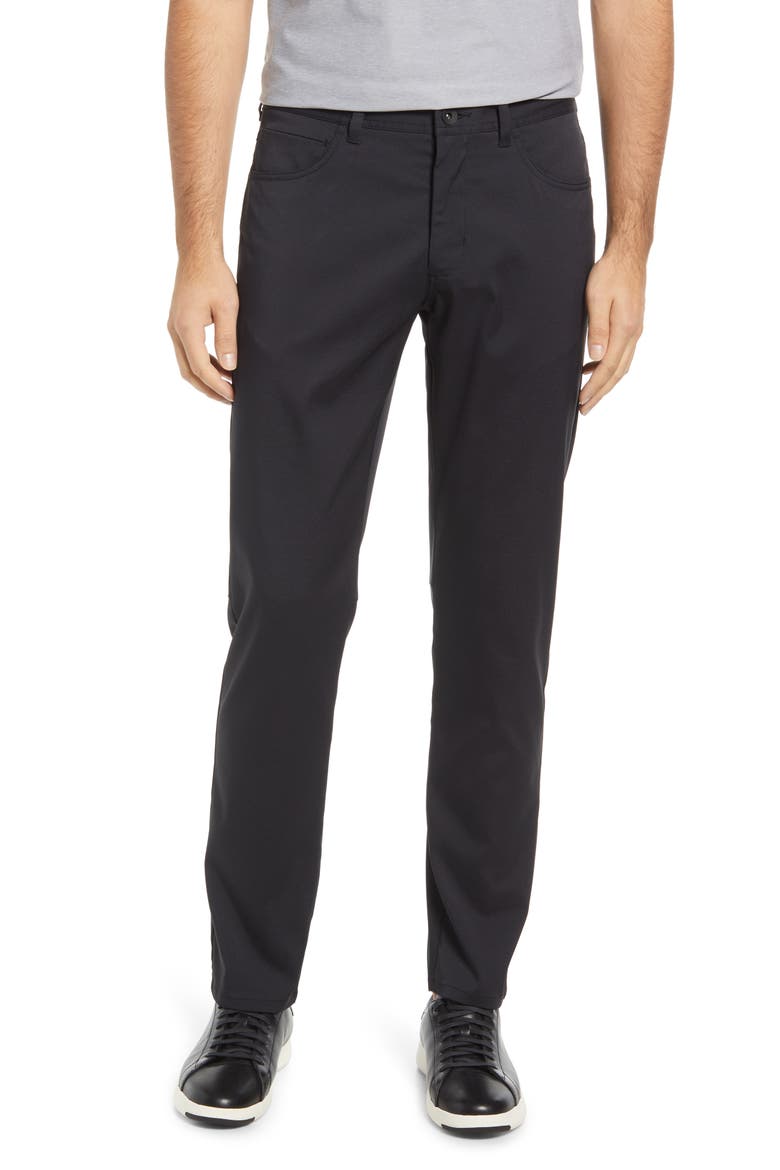 Islandzone Performance Stretch Recycled Polyester Pants, Main, color, BLACK