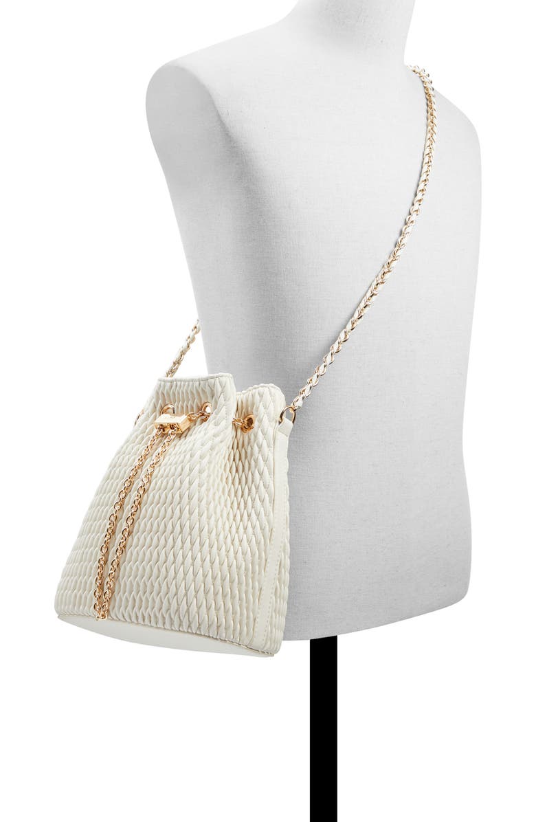 ALDO Natalya Quilted Faux Leather Bucket Bag, Alternate, color,