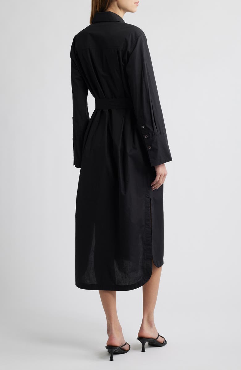 Cleobella Bailey Long Sleeve Midi Dress, Alternate, color, Black