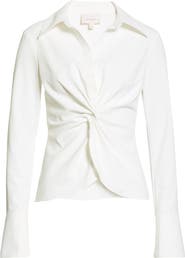 Cinq à Sept Mckenna Knot Waist Shirt