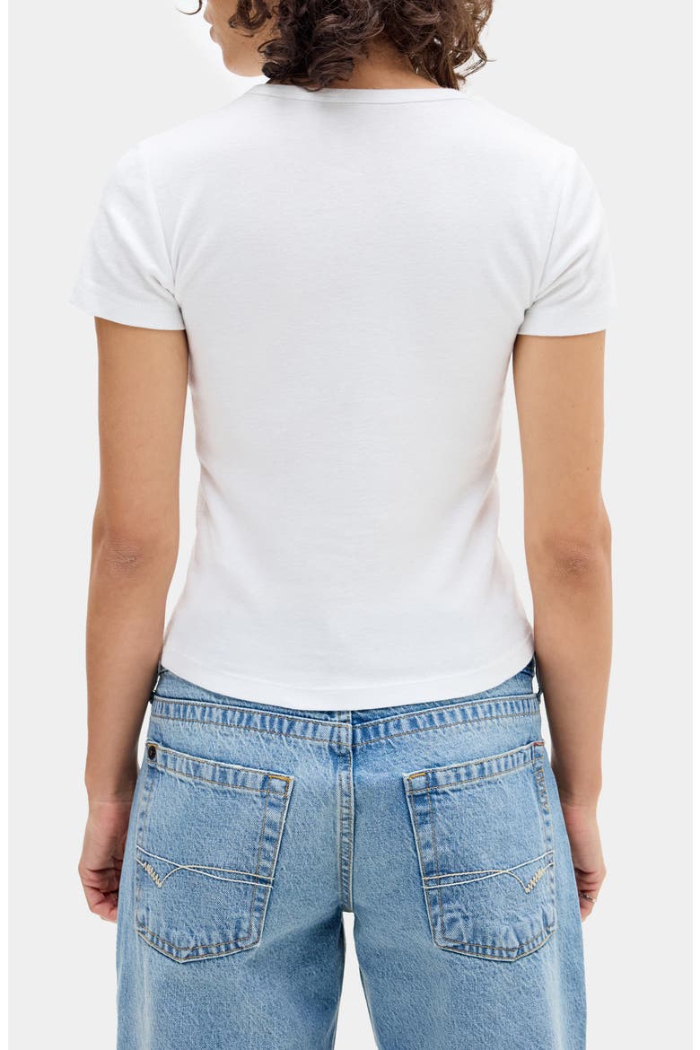 1998 Appliqué Cotton Graphic Baby Tee, Alternate, color, WHITE