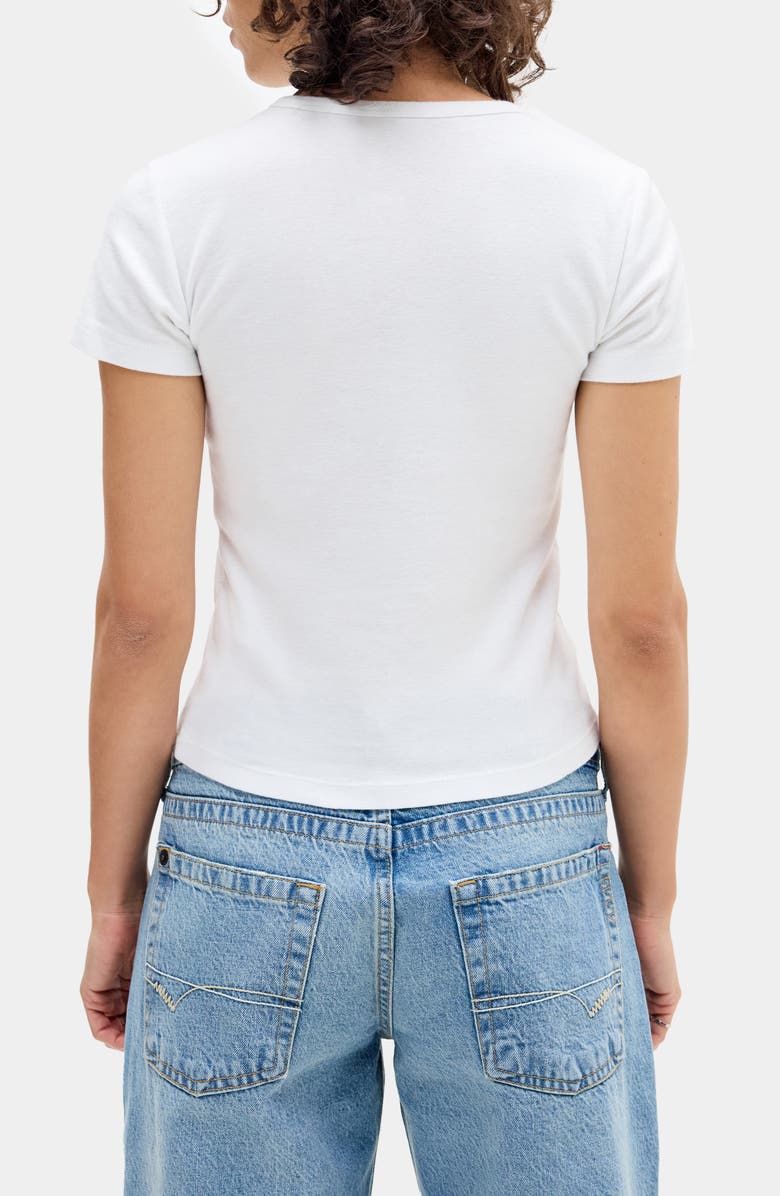 BDG Urban Outfitters 1998 Appliqué Cotton Graphic Baby Tee, Alternate, color, White