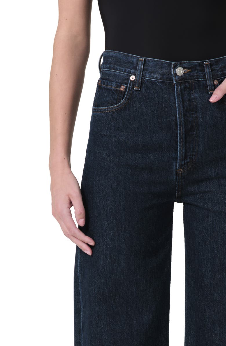 AGOLDE Ren High Waist Ankle Wide Leg Jeans, Alternate, color,