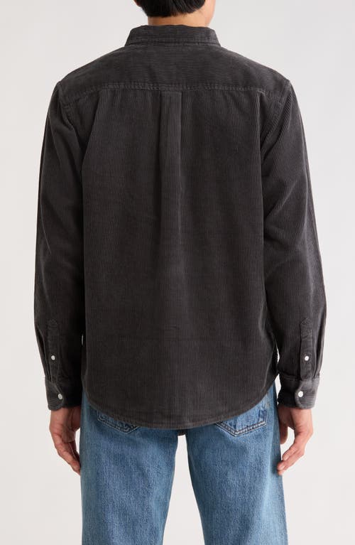 Carhartt Work In Progress Madison Corduroy Button-down Shirt In Gray