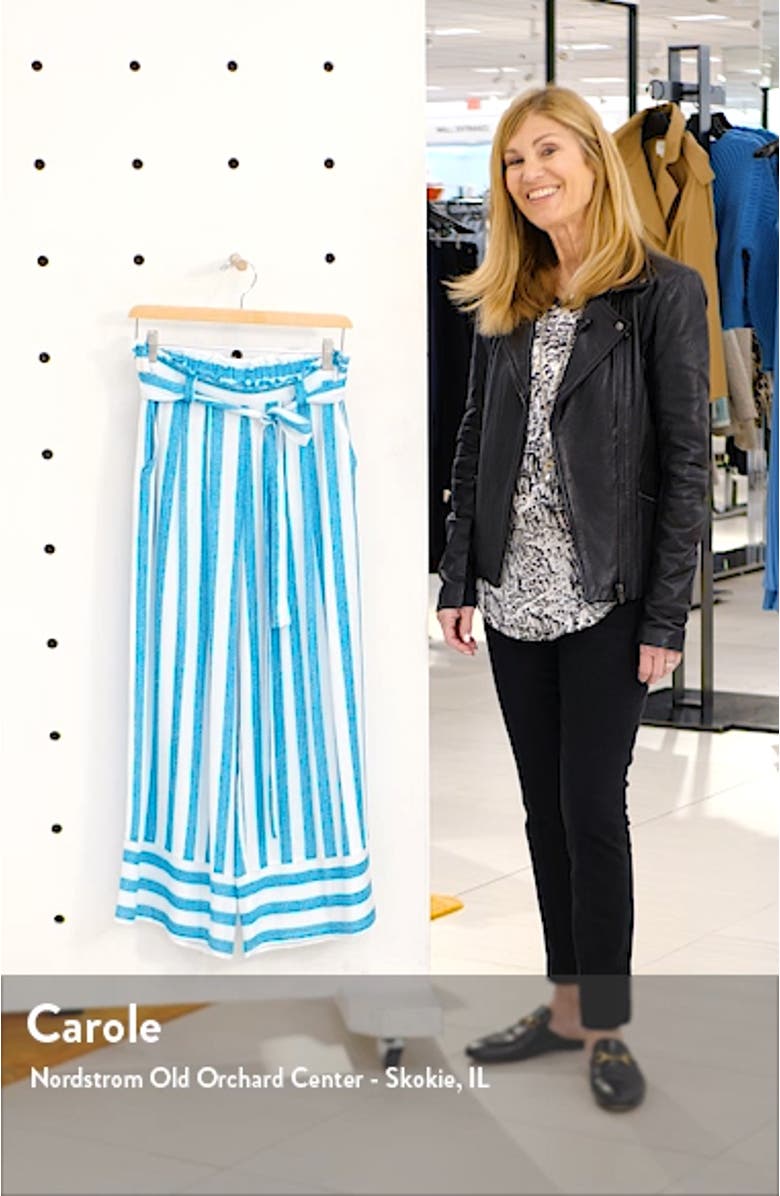 Gibson x Hi Sugarplum! Milos Wide Leg Paperbag Waist Pants, sales video thumbnail