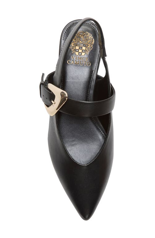 Vince Camuto Amoret Pointed Toe Slingback Flat In Black