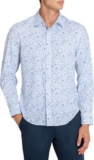 Brooklyn Brigade Botanical Print Woven Long Sleeve Basic