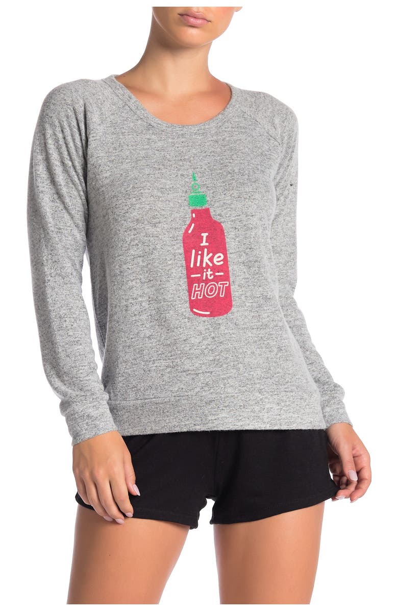 THEO AND SPENCE Yummy Brushed Knit Shorts, Main, color,