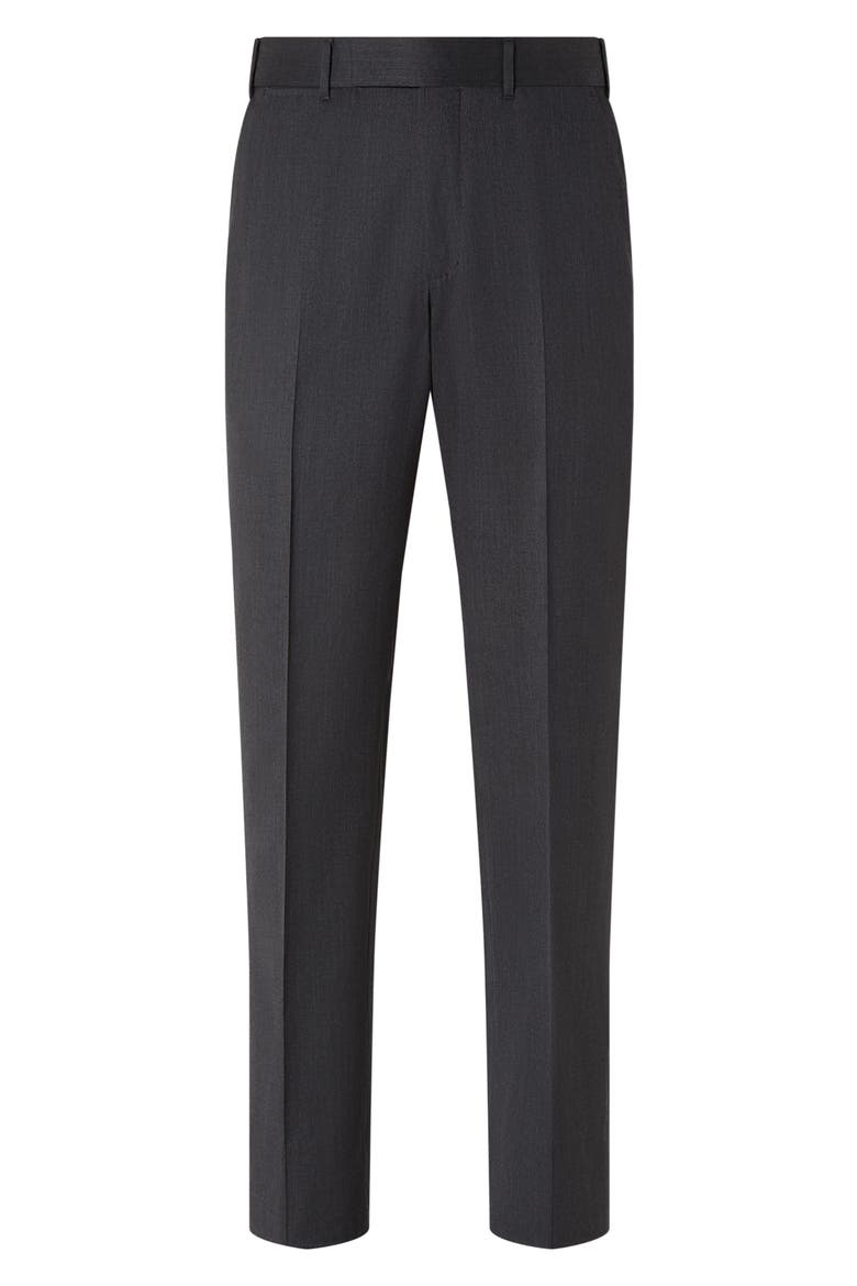 Couture Flat Front Centoventimila Wool Pants, Main, color, GREY