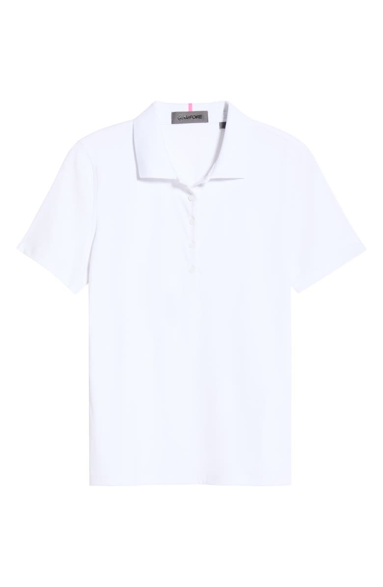 G/FORE Tech Rib Golf Polo, Alternate, color, Snow