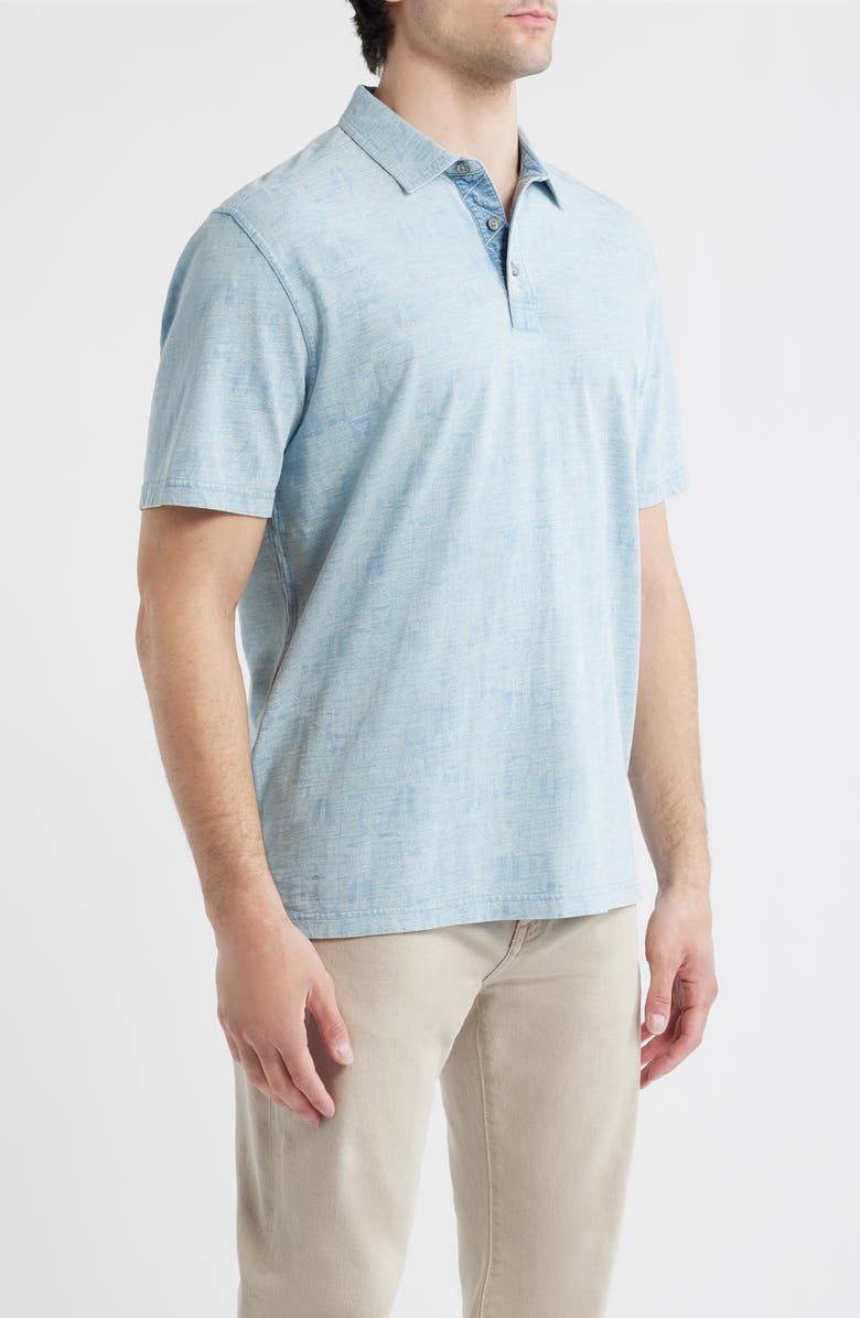 Tommy Bahama Palm Tini Polo, Alternate, color, Bleached Indigo