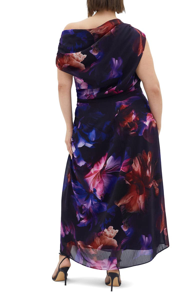City Chic Vivid Floral Maxi Dress, Alternate, color, Vivid Floral