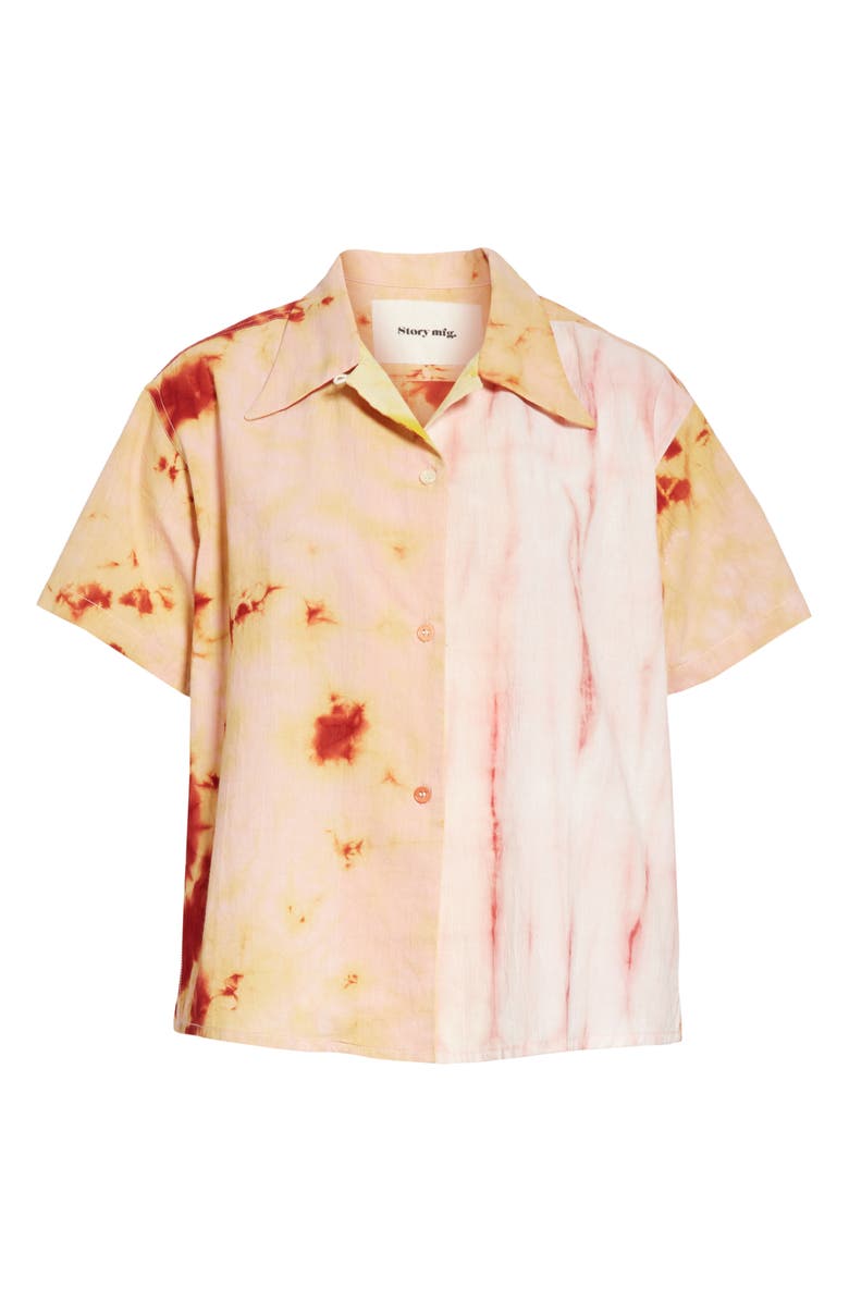 Story mfg. Shorty Tie Dye Cotton Shirt, Alternate, color,