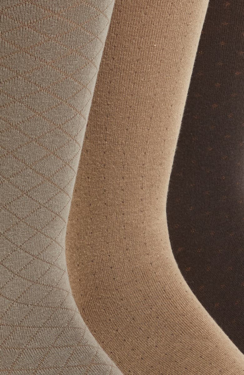 Polo Ralph Lauren Dress Socks, Alternate, color, Khaki/ Grey Taupe/ Dark Brown