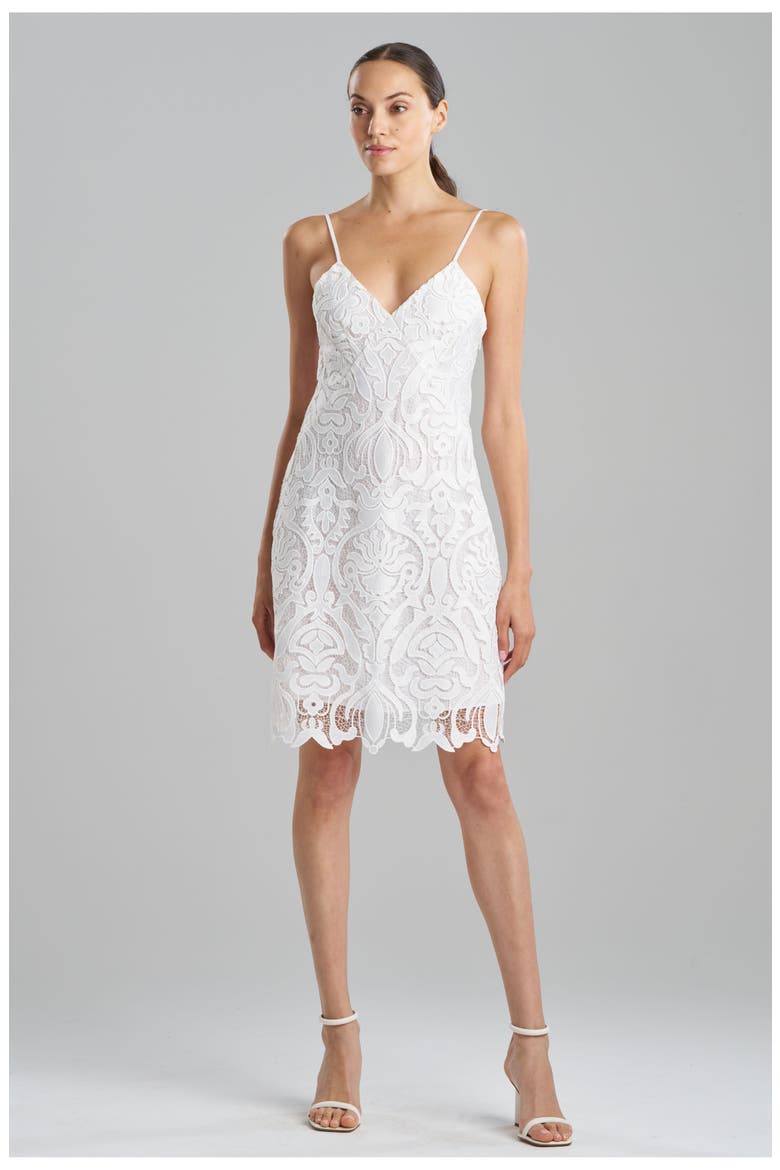 SUZANI LACE Slip Dress, Main, color, WHITE