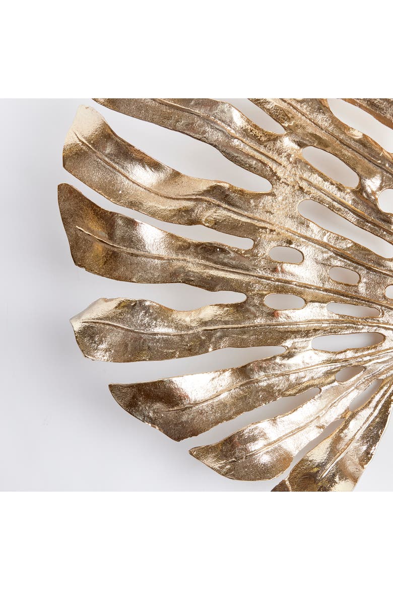 Monstera Wall Art, Alternate, color, Gold