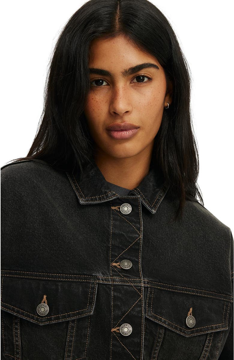 Cotton On Women's Original Denim Jacket, Alternate, color,