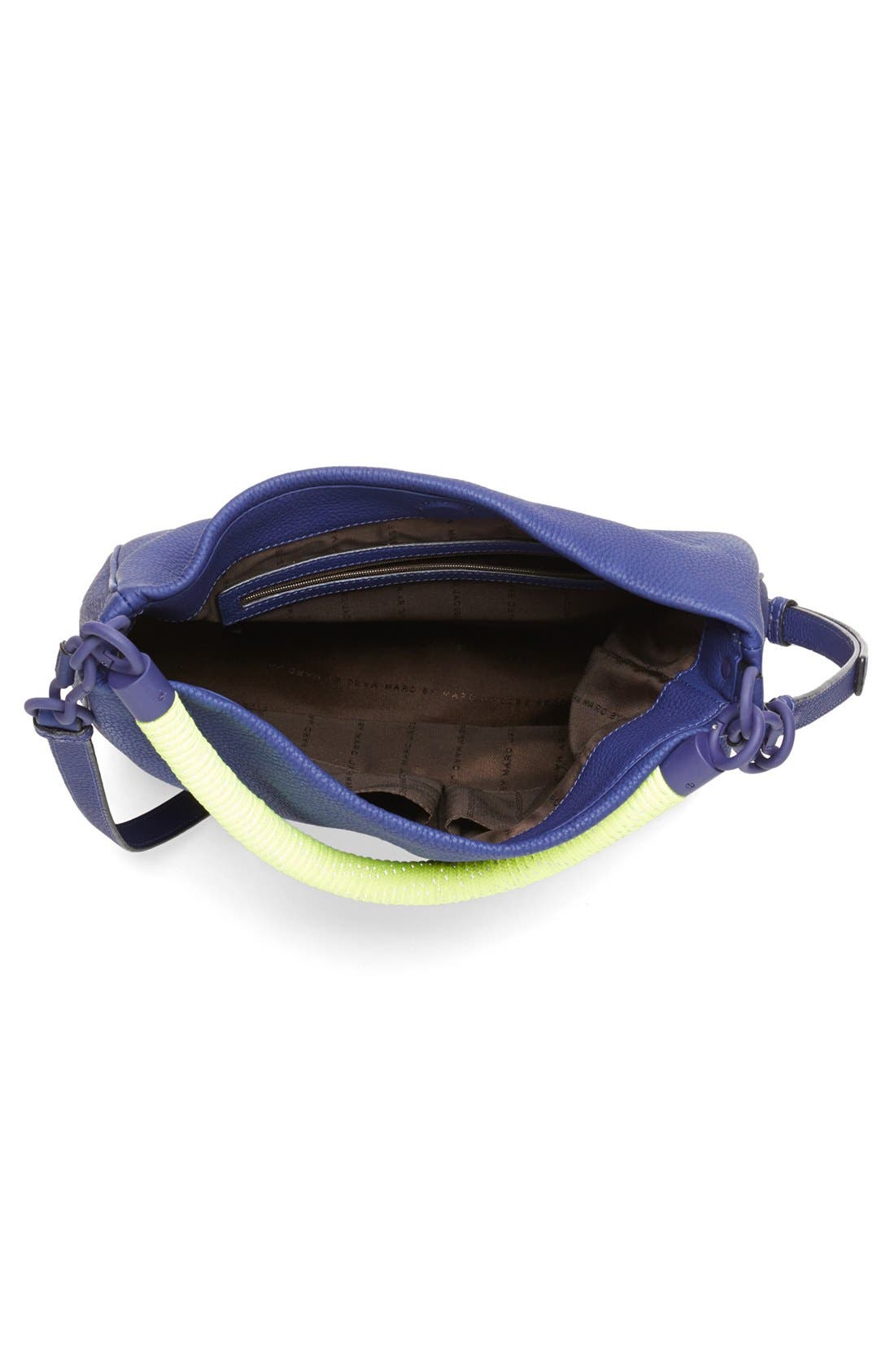MARC BY MARC JACOBS 'Too Hot to Handle' Leather Hobo, Alternate, color, DEEP ULTRAVIOLET MULTI