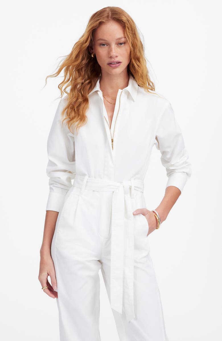 Utility Coverall Straight Leg Jumpsuit
