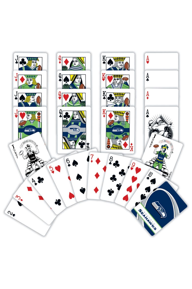 Seattle Seahawks Playing Cards, Alternate, color, Multicolor