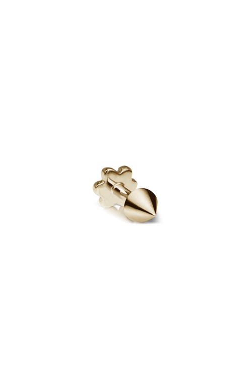 Maria Tash Short 14k Gold Spike Single Threaded Stud Earring In Gold