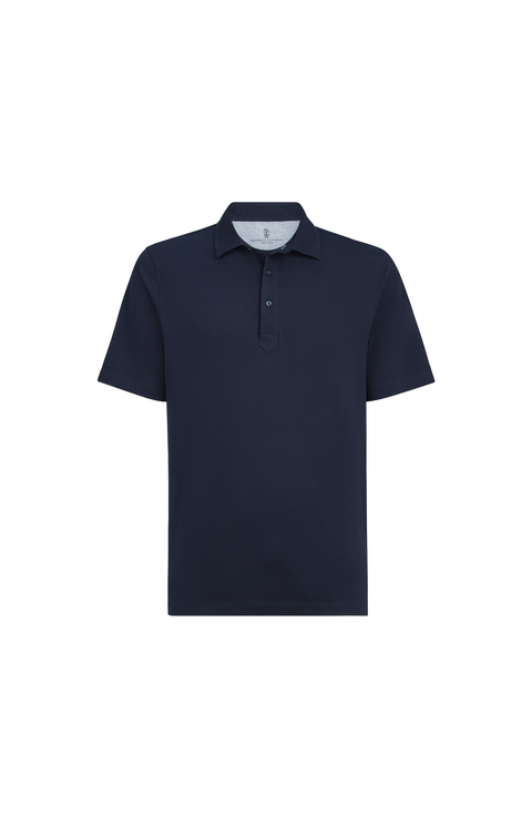 Polo with shirt collar