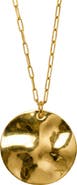 ARGENTO VIVO Textured Disc Pendant Necklace