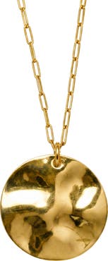 ARGENTO VIVO Textured Disc Pendant Necklace