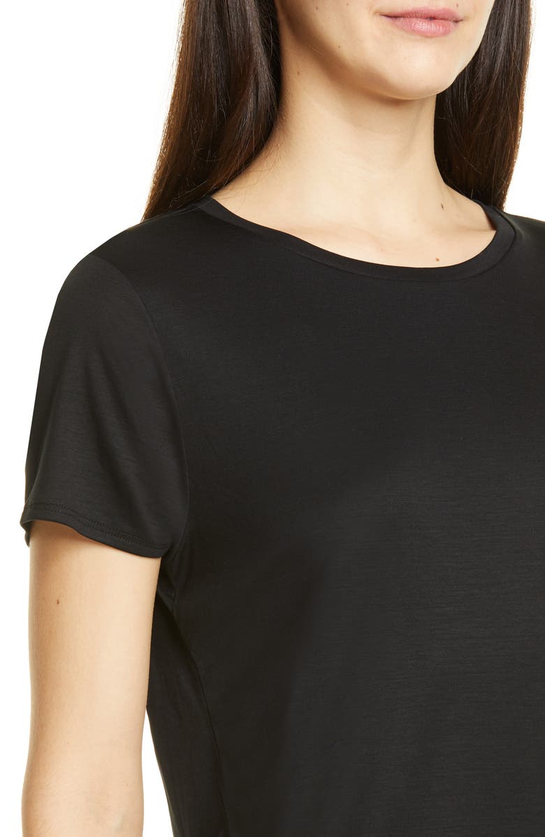 Eileen Fisher Short Sleeve Tencel<sup>®</sup> Lyocell Tee, Alternate, color, 