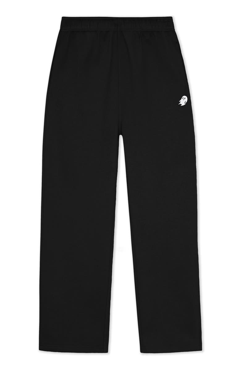 Dalix Ghost Midweight Fleece Relaxed Track Pants, Main, color, Black