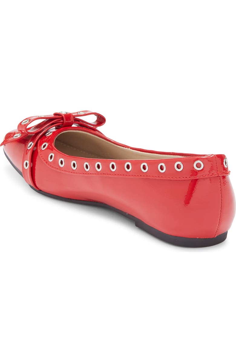 RACHEL Rachel Roy Blink Grommet Bow Flat, Alternate, color, Red