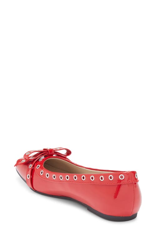 Rachel Rachel Roy Blink Grommet Bow Flat In Red