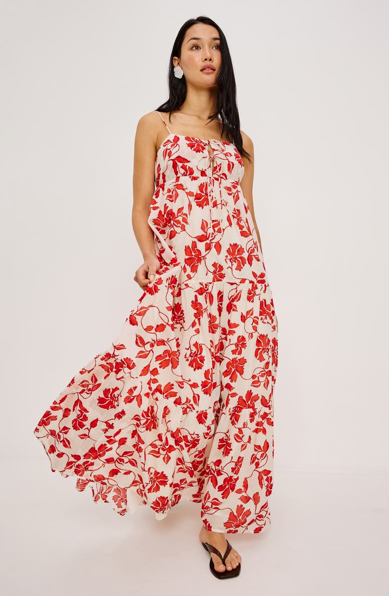 Rails Mica Maxi Dress, Alternate, color, Red Jasmine