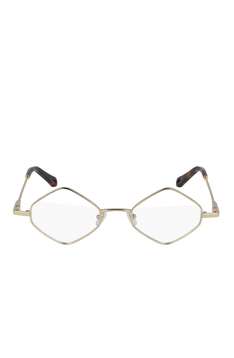 Chloé 46mm Cornered Rectangle Full Rim Optical Frames, Alternate, color,