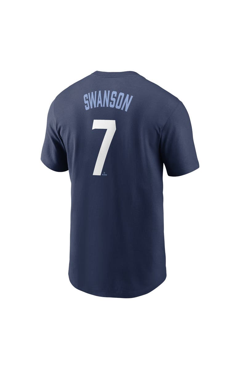 Nike Men's Nike Dansby Swanson Navy Chicago Cubs City Connect Fuse Name & Number T-Shirt, Alternate, color, Navy
