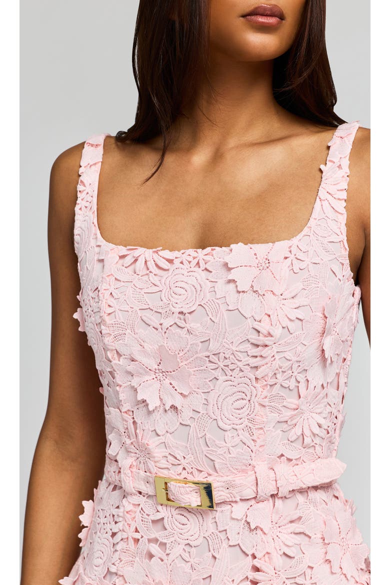 Lisette 3D Lace Dress, Alternate, color, Ballet Slipper