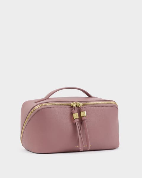 Soho Medium Makeup And Toiletry Bag in Deep Rose
