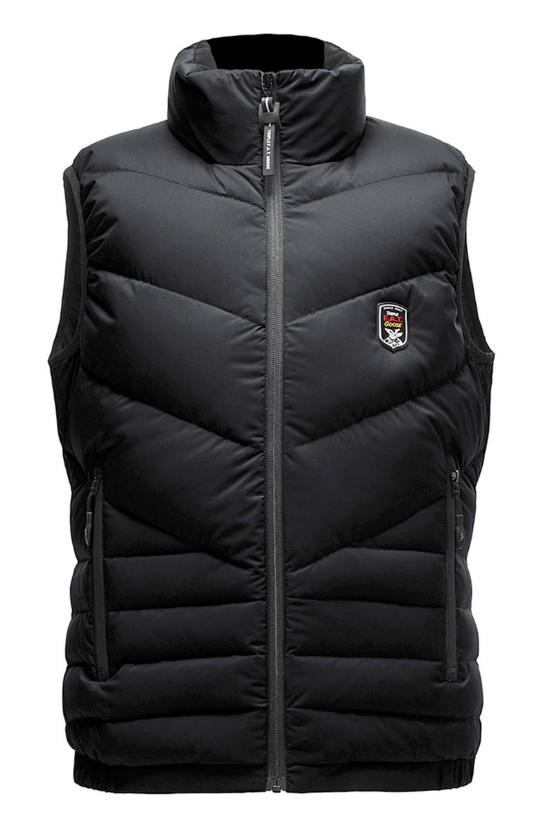 Triple F.A.T. Goose Andrus Men's Puffer Down Vest, Alternate, color, Black
