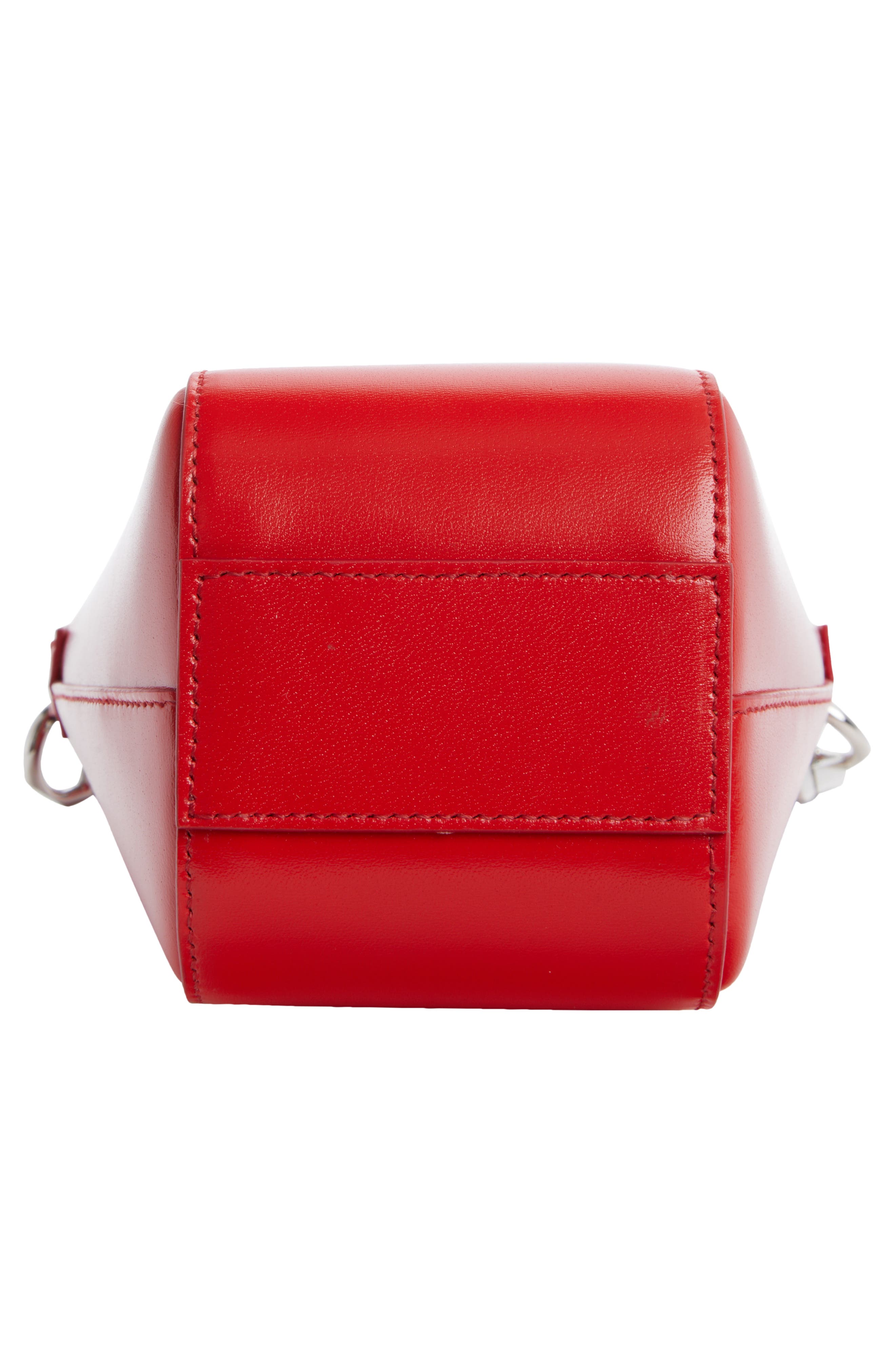 Antigona Mini Vertical Leather Crossbody Bag, Alternate, color, RED
