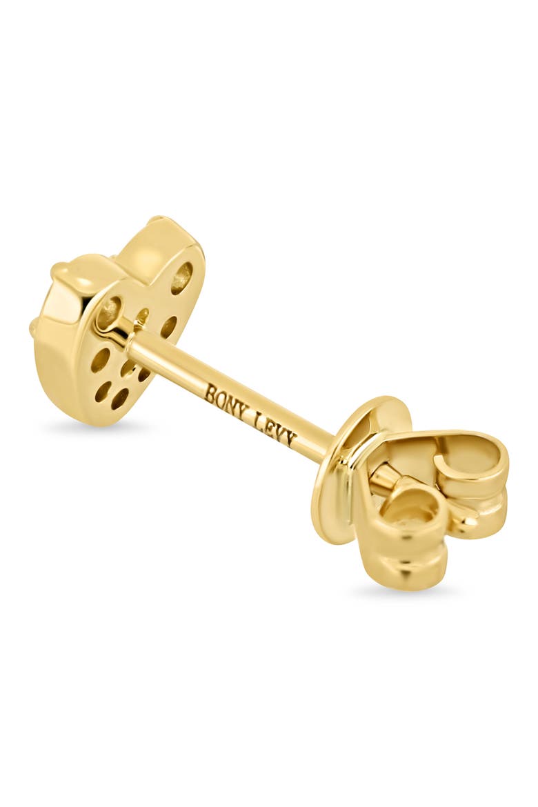 Mika 18k Gold Diamond Heart Stud Earrings, Alternate, color, 18KY