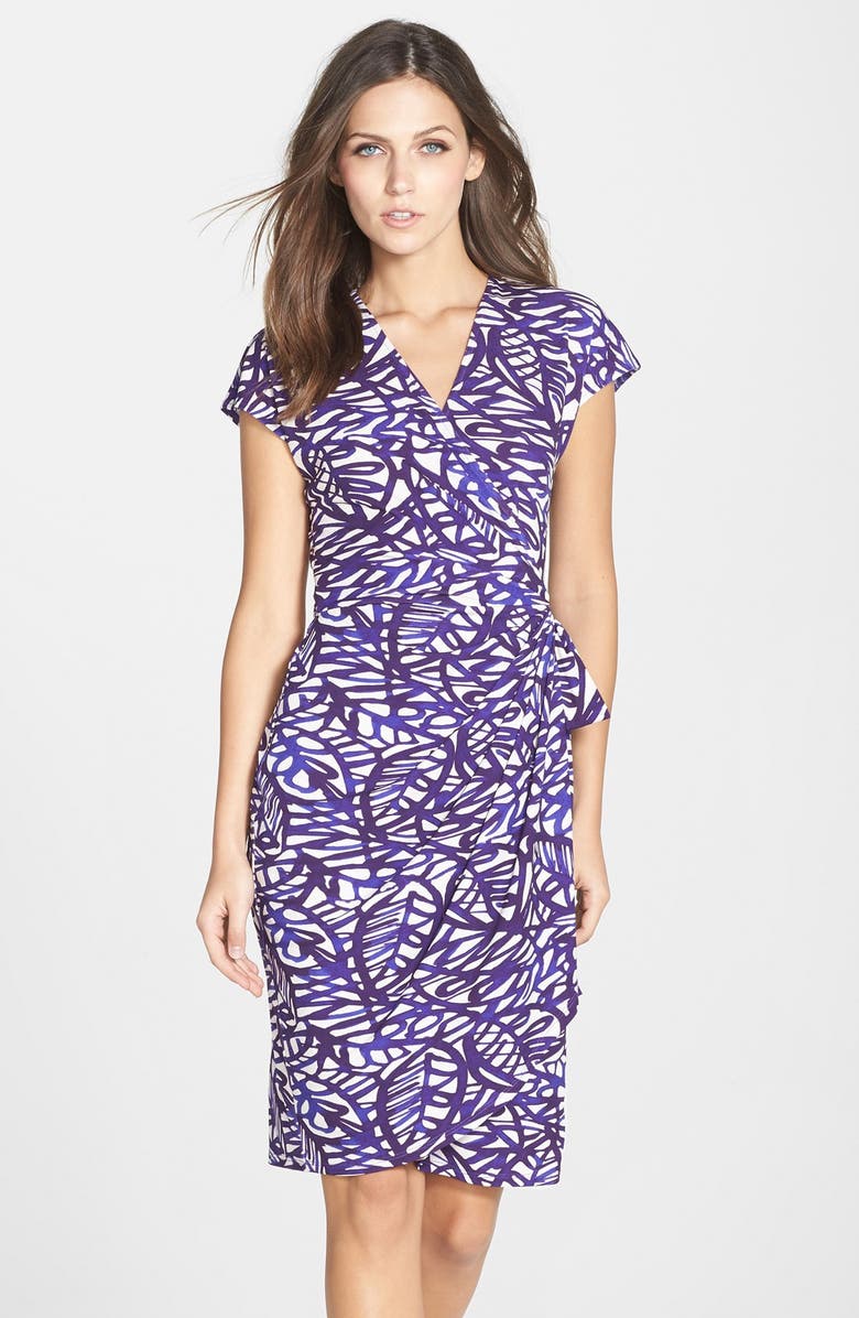 Maggy London Print Jersey Dress, Main, color, 