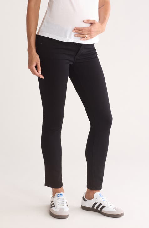 Maternity Prima Ankle Jeans (Super Black)