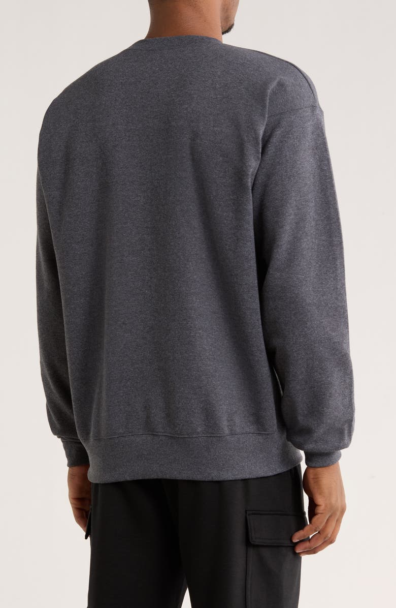 Hanes Ultimate Crewneck Sweatshirt, Alternate, color, Charcoal Heather