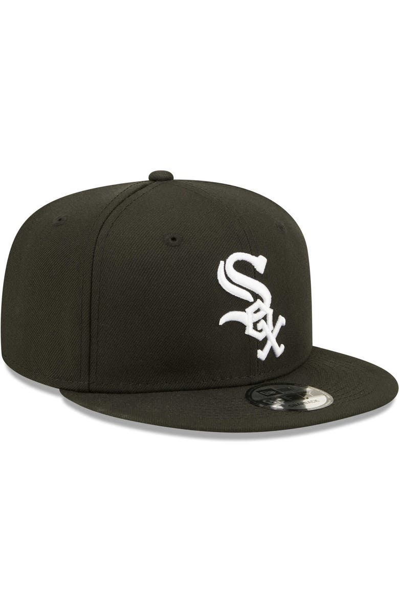 New Era Men's New Era Black Chicago White Sox Team 9FIFTY Snapback Hat, Alternate, color, 