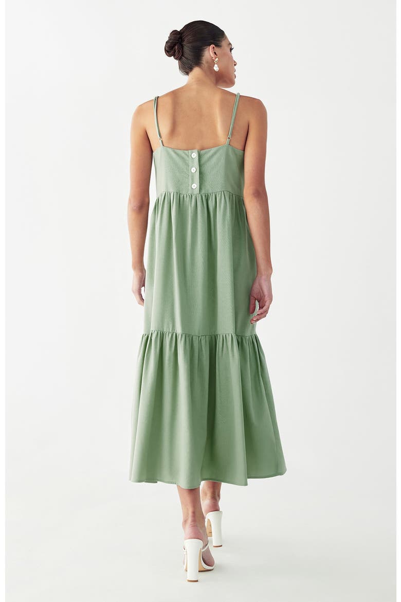 Phi Phi Midi Dress, Alternate, color, Sage Green