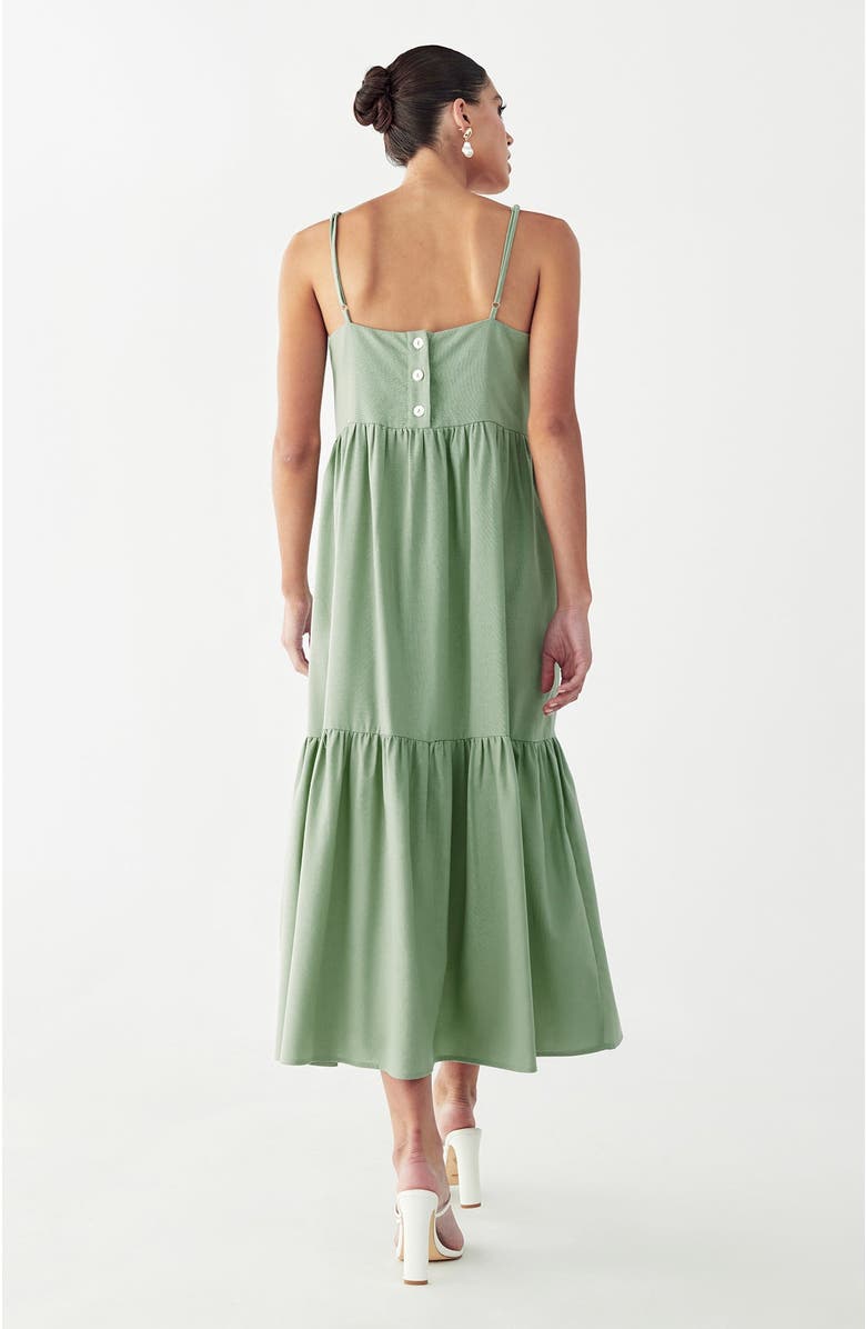 ST MRLO Phi Phi Midi Dress, Alternate, color, Sage Green