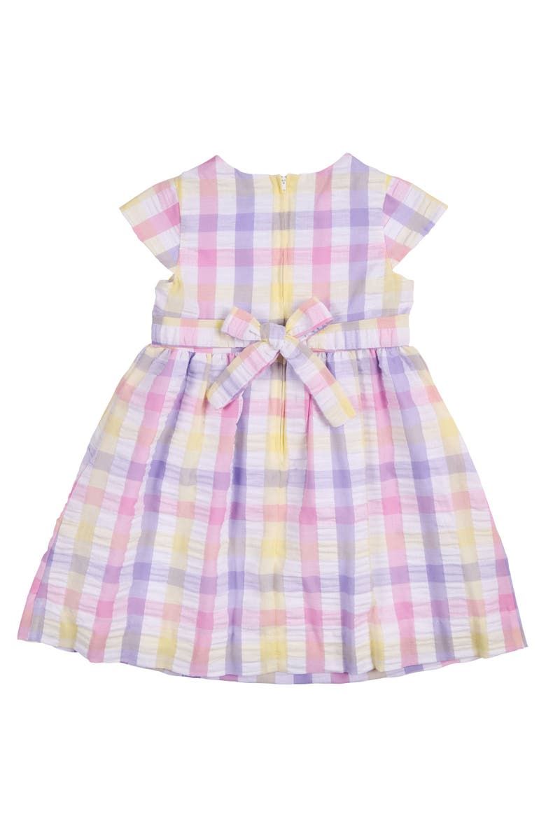 Florence Eiseman Pastel Plaid Dress With Flowers, Alternate, color, Multicolor
