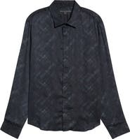 John Varvatos Rodney Print Long Sleeve Hidden Placket Shirt
