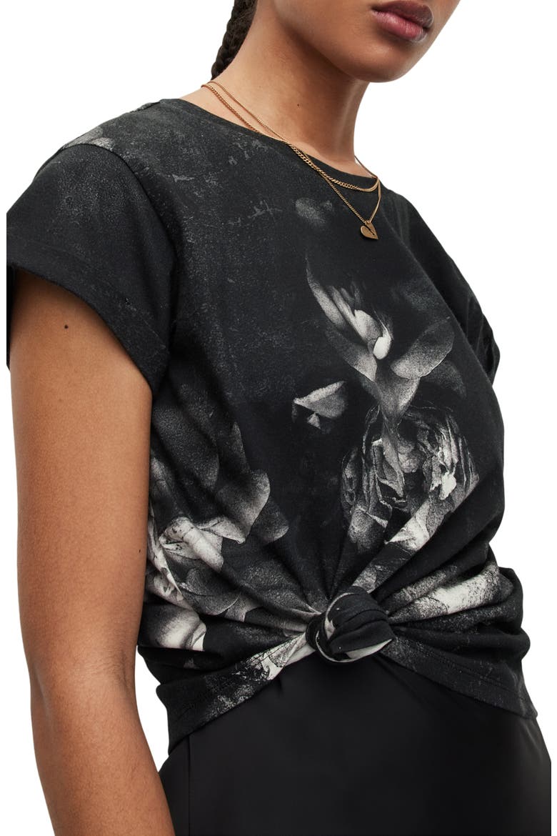 Zoella Anna Graphic Tee, Alternate, color, BLACK
