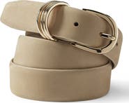 Lands' End Nubuck Multi Keeper Belt